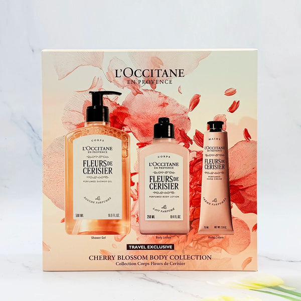 L'Occitane Fleurs de Cerisier Cherry Blossom Fragrance Collection – مجموعة زهور الكرز للعطور والعناية من لوكسيتان