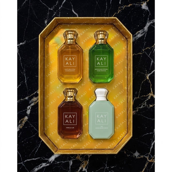 Kayali 4 in 1 Perfume Gift Set 01 – مجموعة عطور كيالي 4 في 1 الإصدار الأول