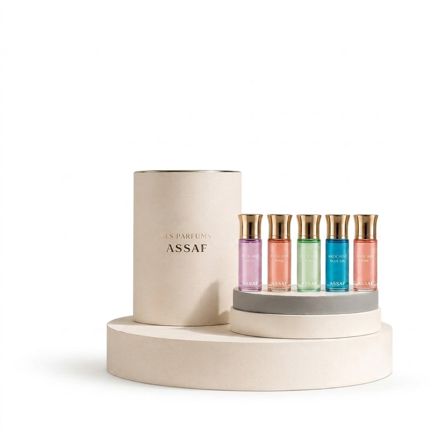 Asaf Arrogate Mini Perfume Set 5 × 7.5ml | مجموعة عطور أساف أروجيت ميني 5 قطع