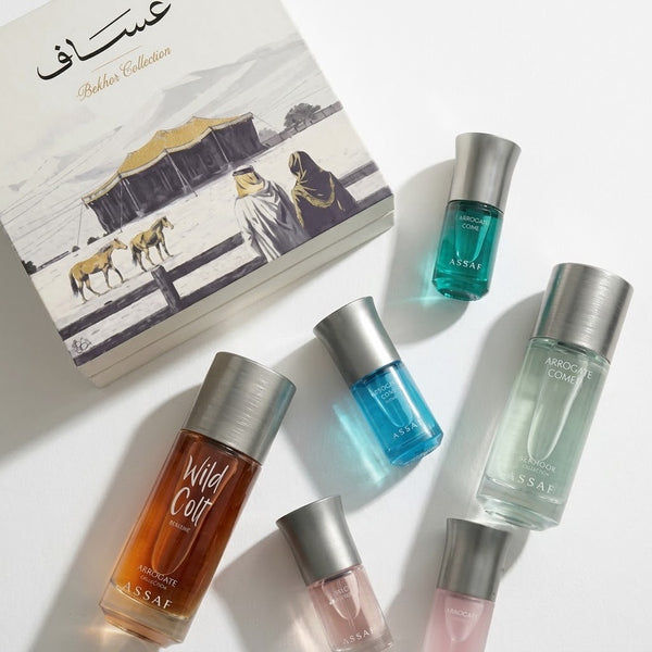 Assaf Bakhur Collection Perfume Gift Set | مجموعة عطور عساف بخور كوليكشن 6 قطع