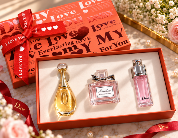 Dior Luxury Mini Perfume Gift Set 3 Pcs | مجموعة عطور ديور ميني الفاخرة 3 قطع
