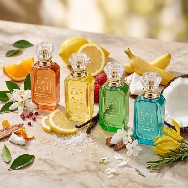 Kayali Vacay in a Bottle Miniature Set 4×10ml – مجموعة عطور كيالي فاكاي إن أ بوتل 4 قطع × 10 مل