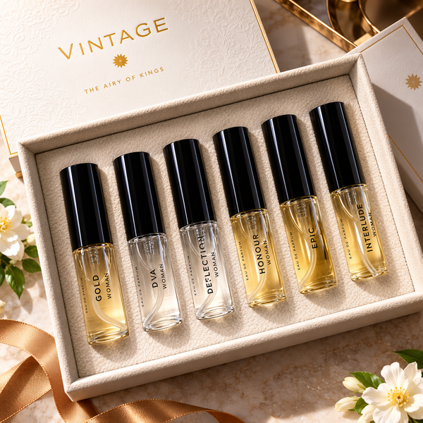 Amouage Women's Discovery Perfume Set 6 Pcs | مجموعة عطور أمواج النسائية ميني 6 قطع