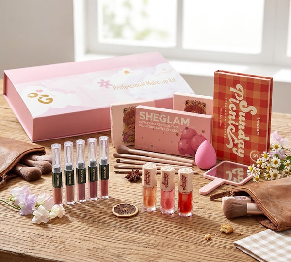 SHEGLAM Professional Make-up Kit | مجموعة شيجلام بروفيشنال ميك أب كيت متكاملة للوجه والعيون والشفاه