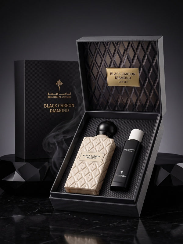 IBRAQ Black Carbon Diamond Gift Set 150ml + 75ml | مجموعة إبراق بلاك كاربون دايموند 150 مل + 75 مل