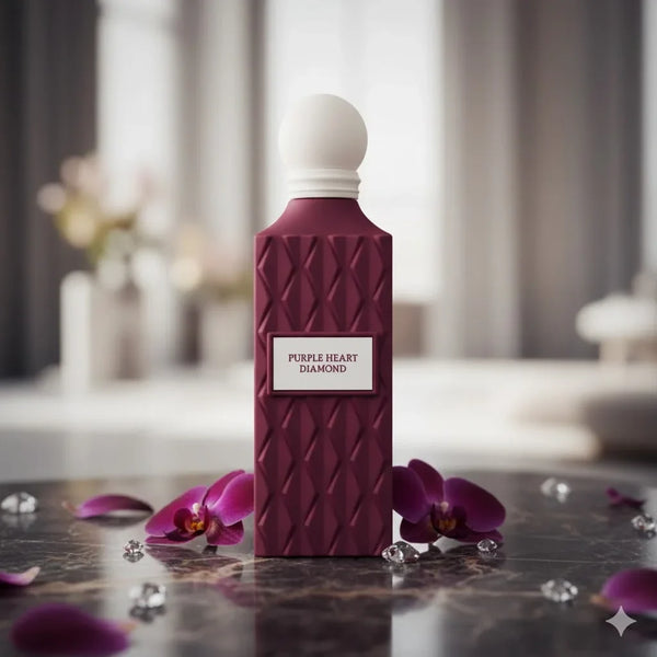 IBRAQ Purple Heart Diamond Gift Set 150ml + 75ml | مجموعة إبراق بيربل هارت دايموند 150 مل + 75 مل