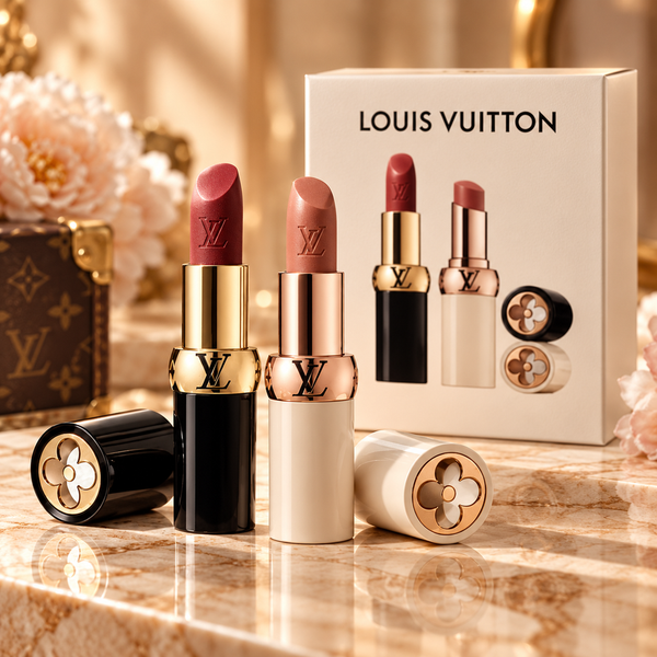 Louis Vuitton Lipstick Set 2 Pieces | طقم أحمر شفاه لويس فيتون قطعتين