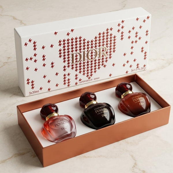 Dior Poison Perfume Gift Set 3 × 30ml | مجموعة عطور ديور بويزن 3 × 30 مل